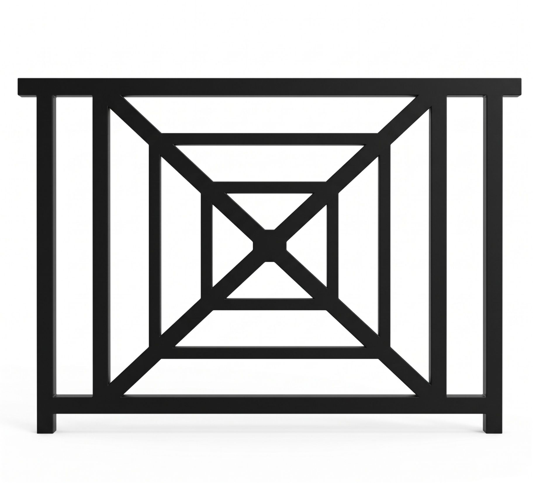 Southern Cross railing — nested cross pattern